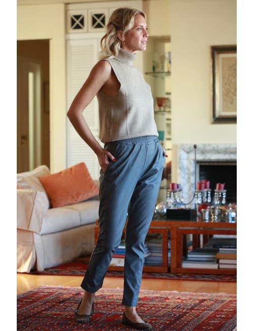 Παντελόνι eco leather με λάστιχο