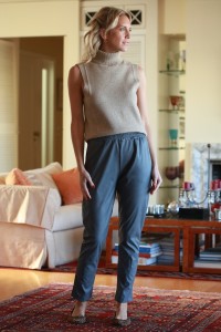 Παντελόνι eco leather με λάστιχο