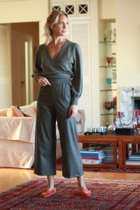 Παντελόνι eco leather cropped