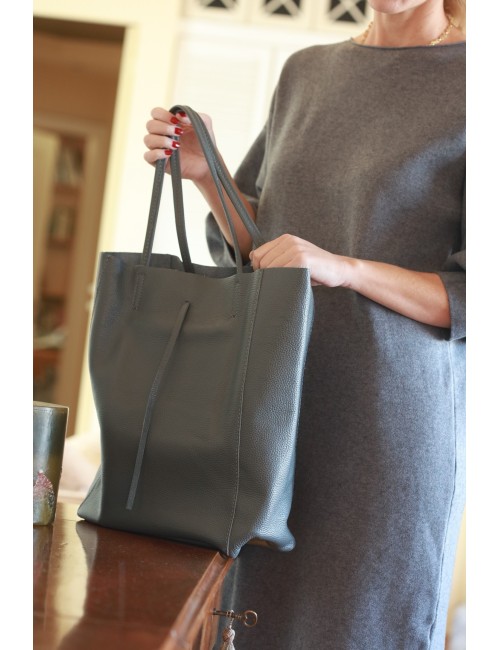 Tote bag 100% δέρμα