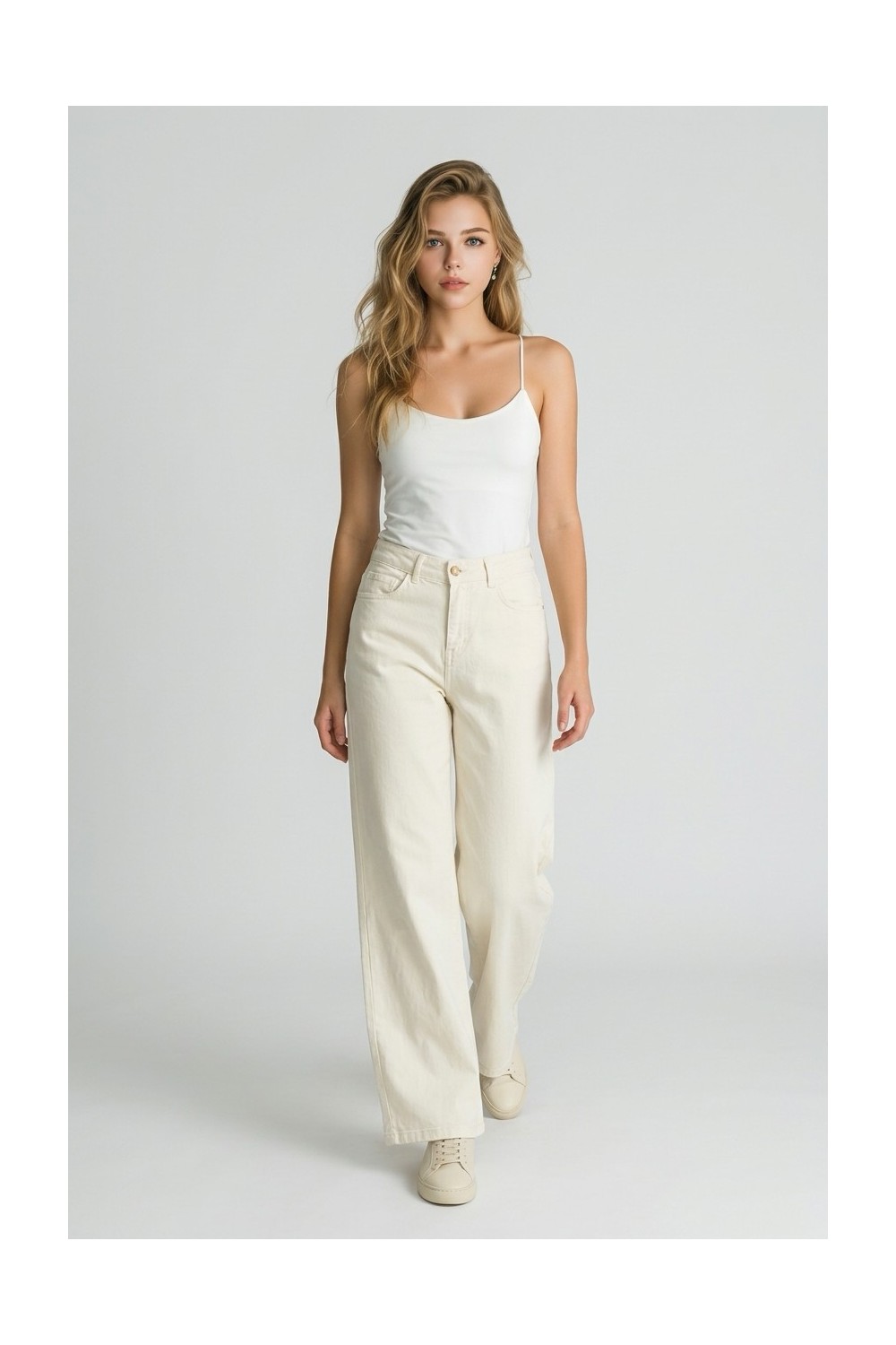 Γυναικείο Τζιν Παντελόνι Ψηλόμεσο Wide Leg