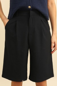 Γυναικεία βερμούδα ψηλόμεση με πιέτες – minimal chic γραμμή