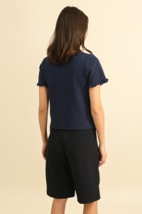 Γυναικεία βερμούδα ψηλόμεση με πιέτες – minimal chic γραμμή