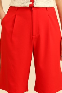 Γυναικεία βερμούδα ψηλόμεση με πιέτες – minimal chic γραμμή