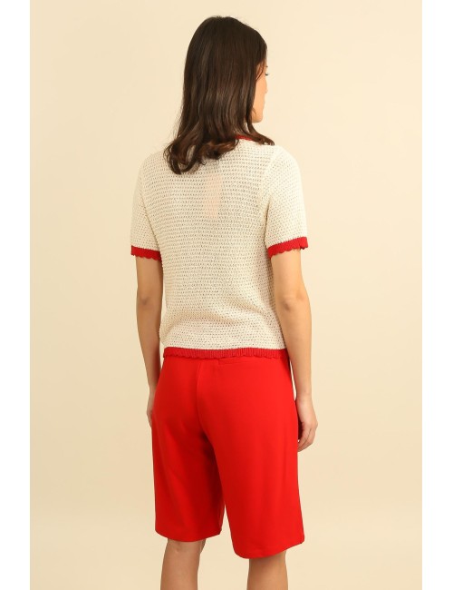 Γυναικεία βερμούδα ψηλόμεση με πιέτες – minimal chic γραμμή