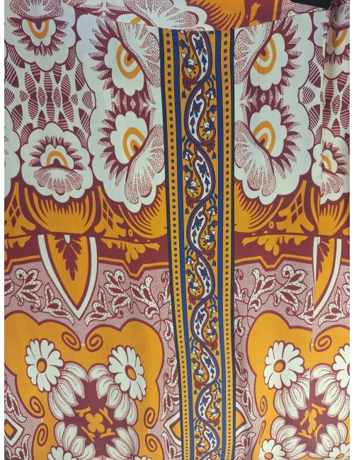 Γυναικείο Σετ με Retro Floral Πουκάμισο & Ψηλόμεση Φούστα