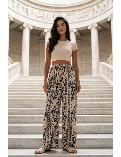 Παντελόνα silk blend floral