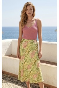 Γυναικείο lurex τοπ με V λαιμόκοψη