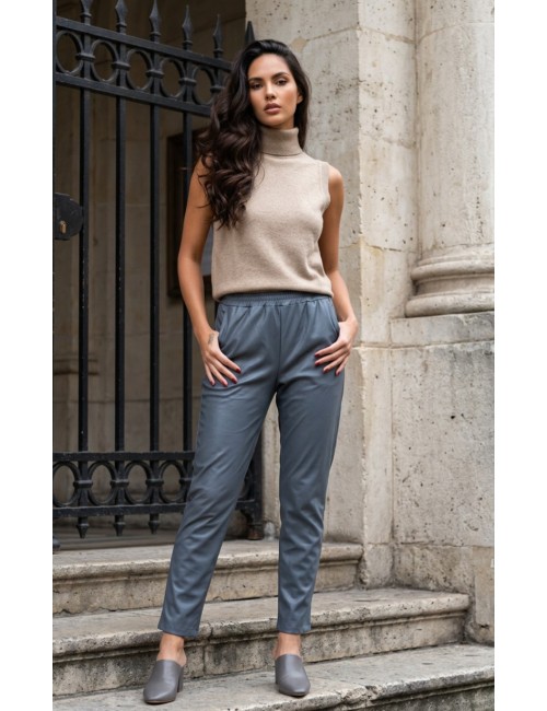 Παντελόνι eco leather με λάστιχο