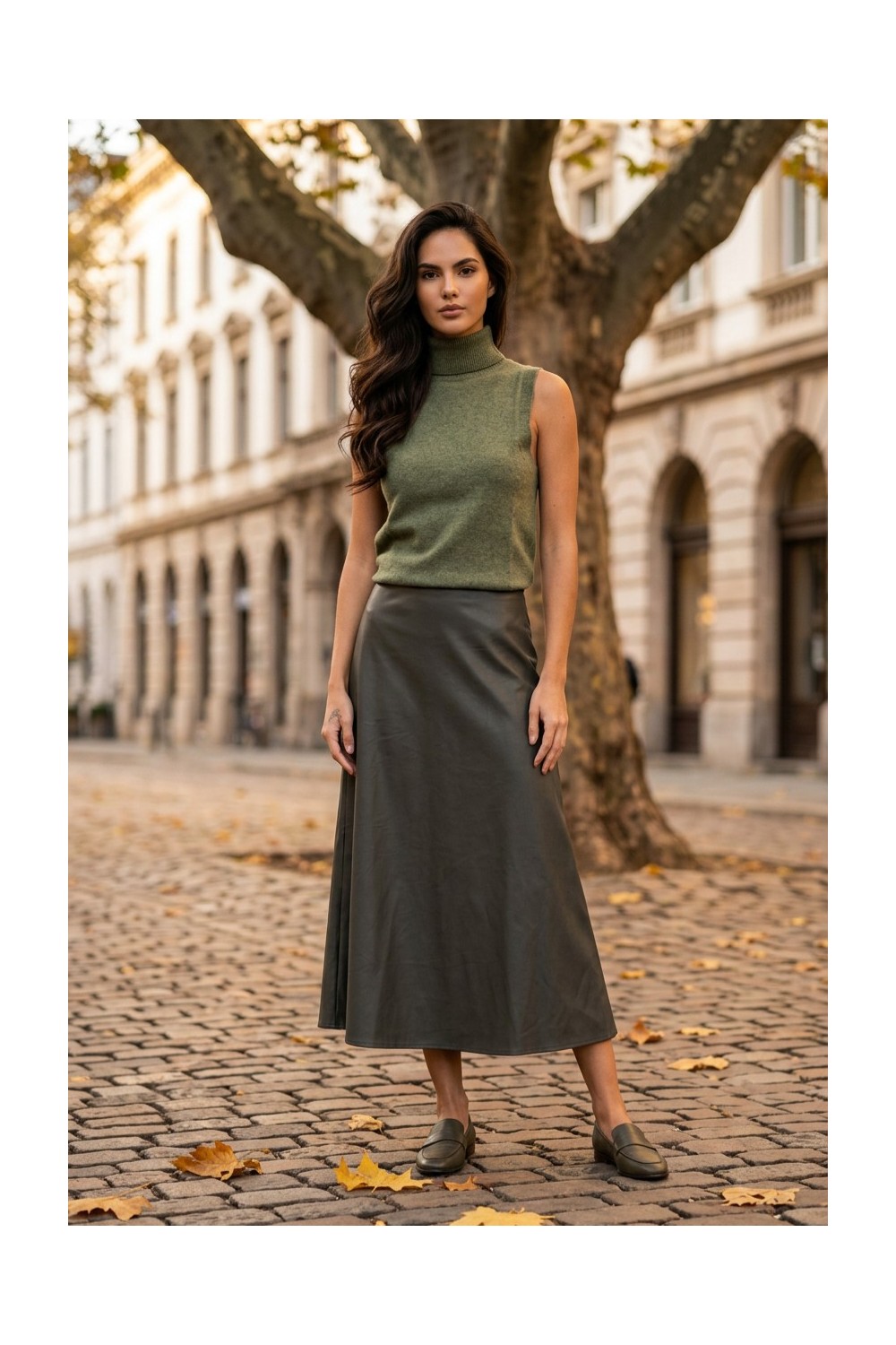 Φούστα eco leather κλος