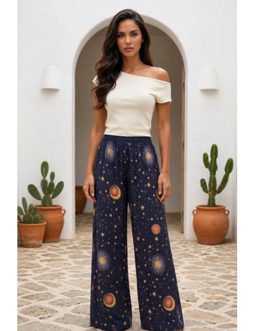 Παντελόνα silk blend soleil