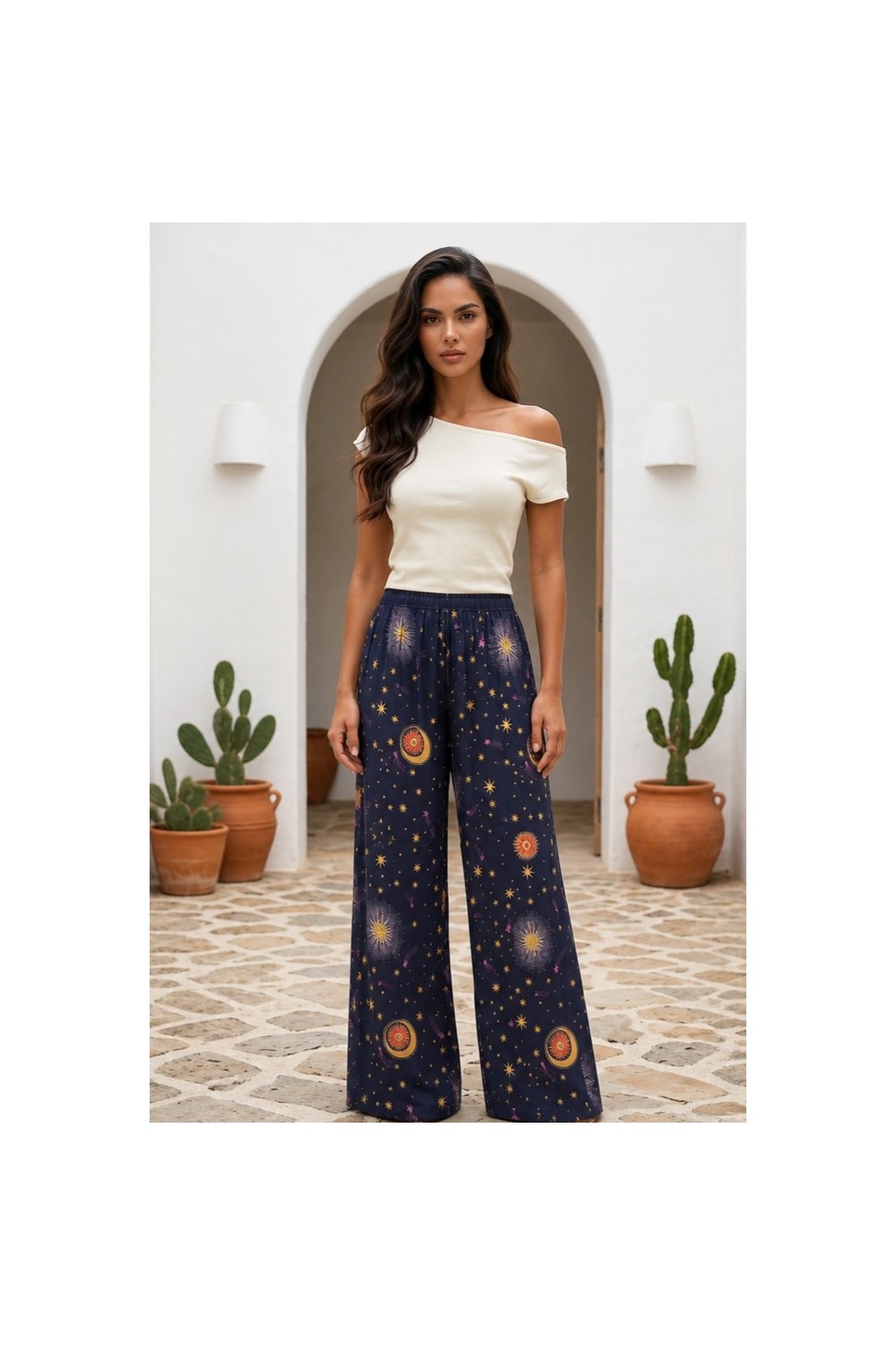 Παντελόνα silk blend soleil