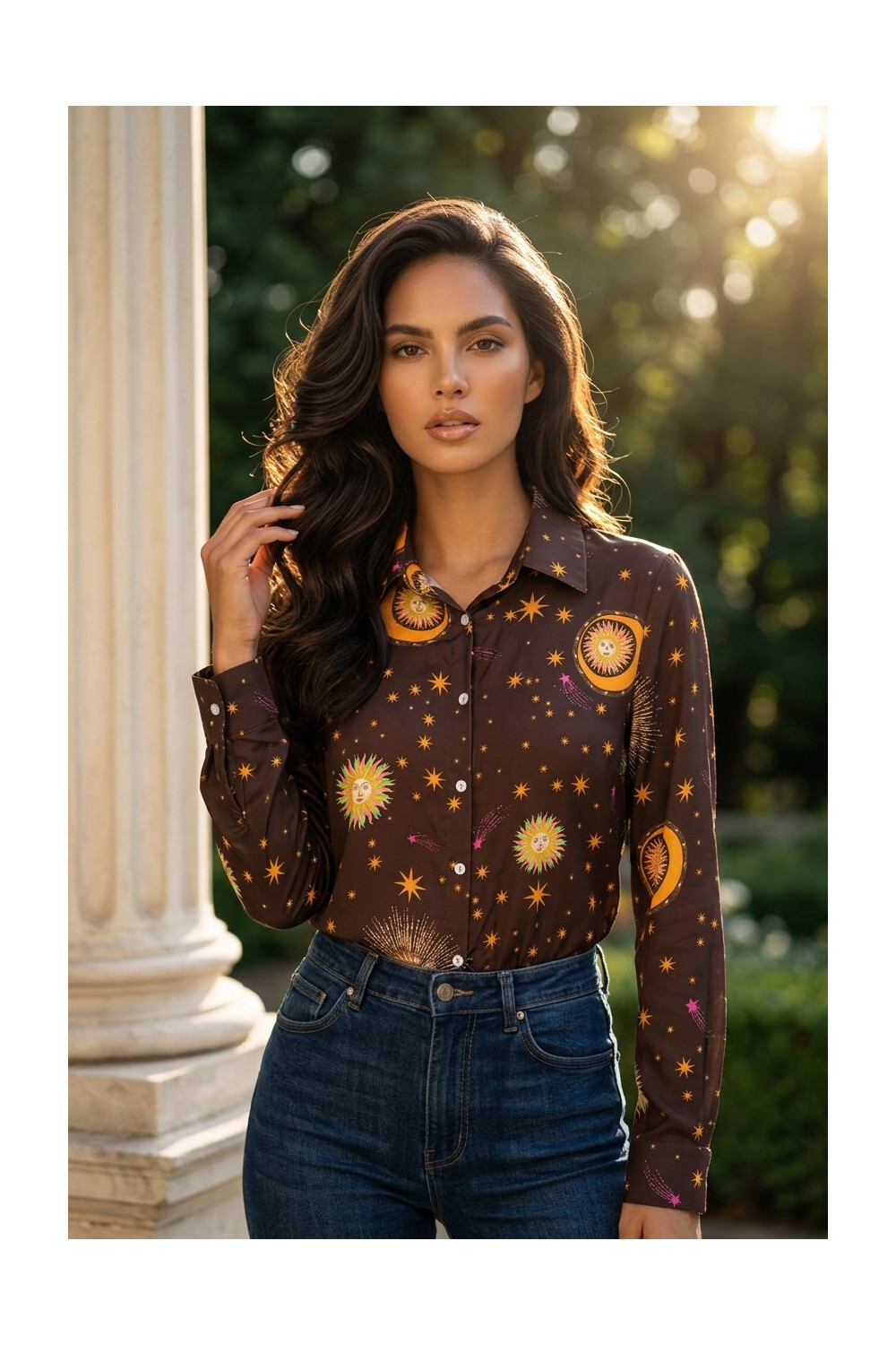 Πουκάμισο silk blend soleil