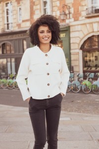 Ζακέτα cashmere and wool blend με γιακά